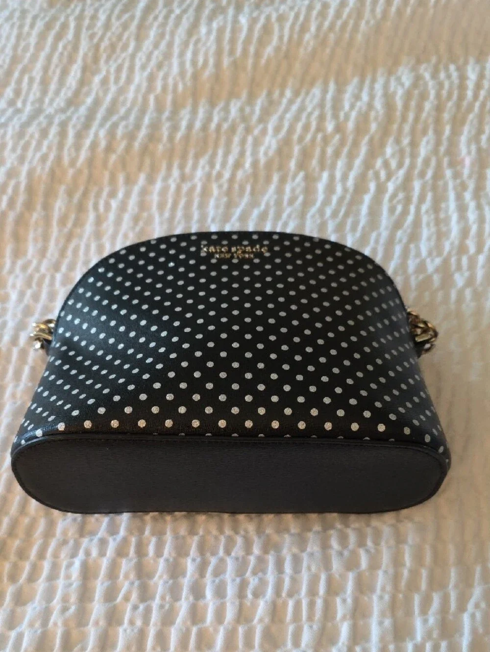 kate spade Black and Gold Polka Dot Bag NWOT